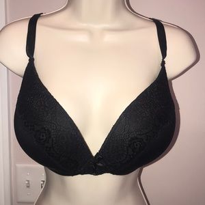 Black Padded Bra 38D Delta Burke No Underwire